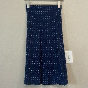 Madewell chiffon skirt. Lightweight, 00, elastic waist, mid-calf